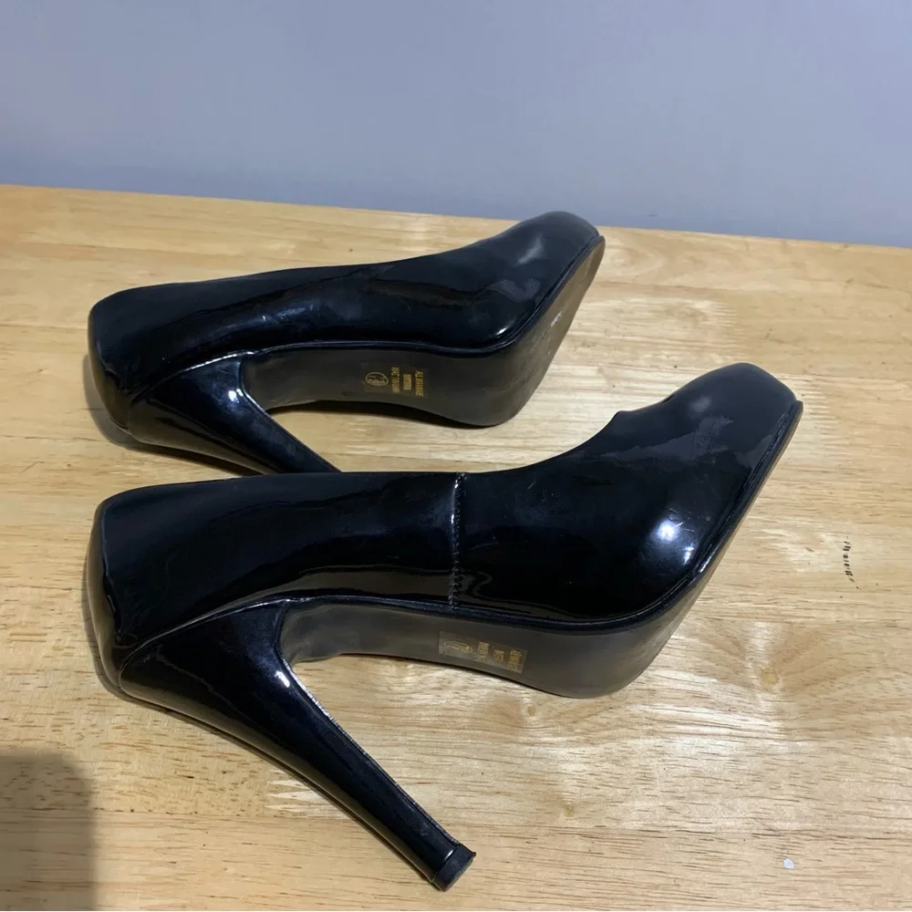 My Delicious‎ Shoes Women’s Eiffel-H Black Classic Pump Heel Size 7.5 - Picture 7 of 7